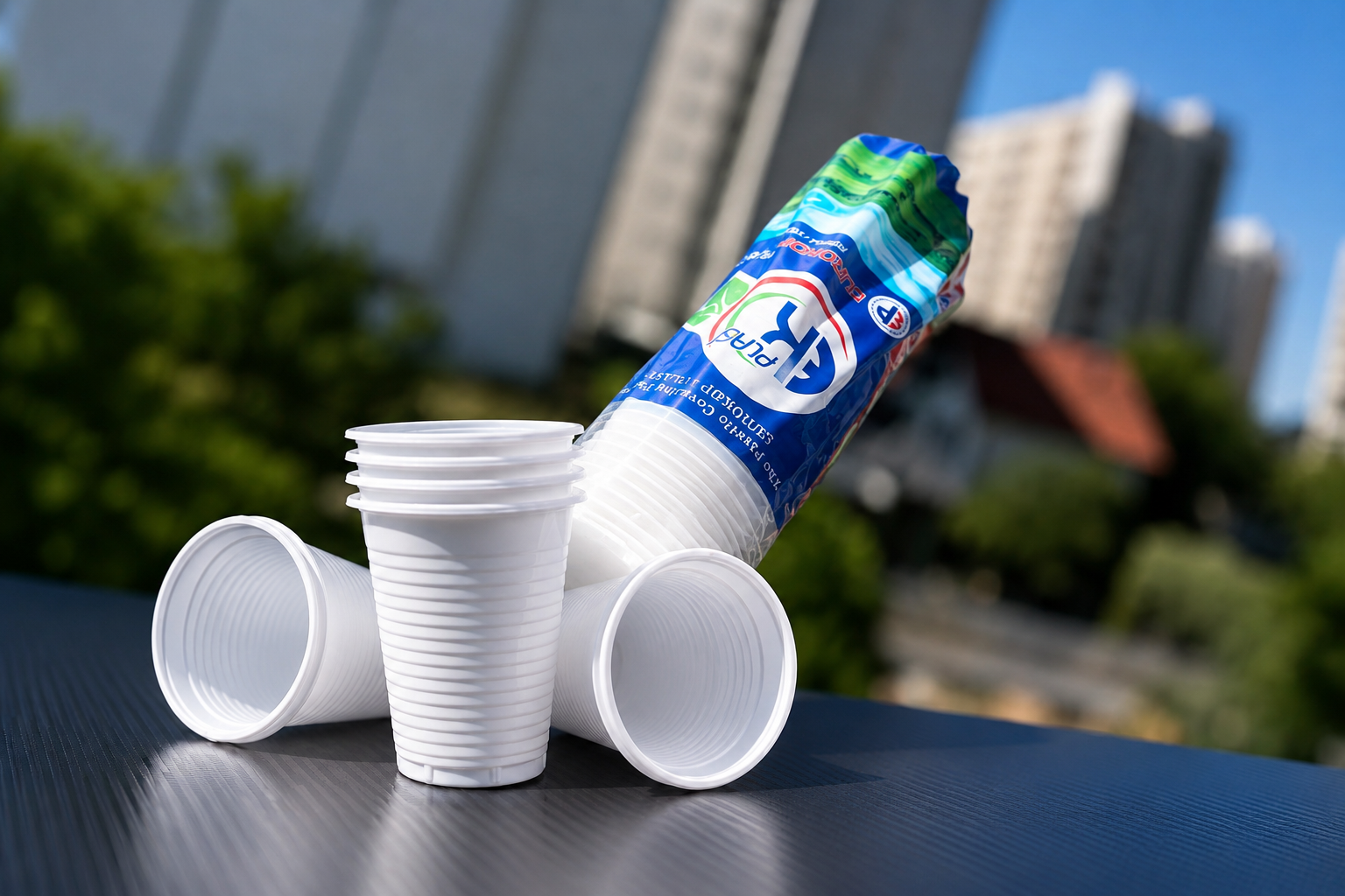 Plastic cups product range